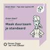 Zo start je als zzp'er met 'groen doen'