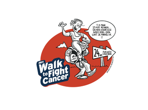 Steun Els en Reinier bij hun 'Walk to Fight Cancer'